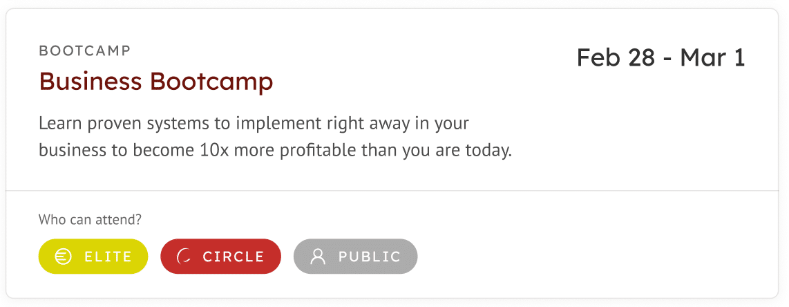 Business Bootcamp