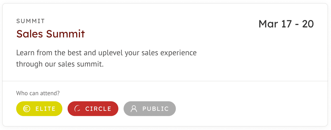 Sales Summit