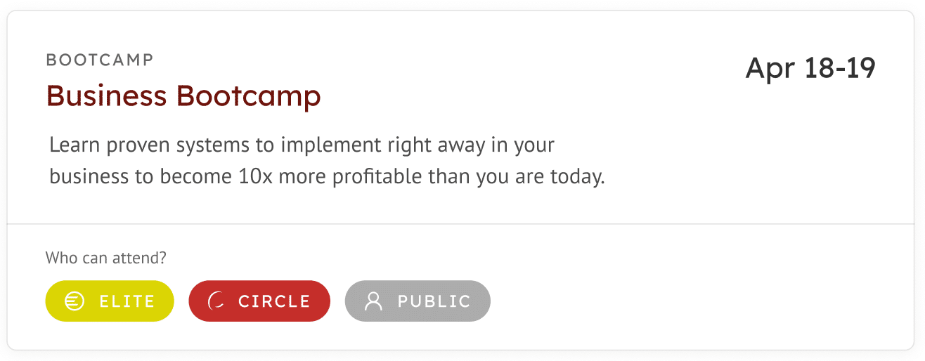 Business Bootcamp