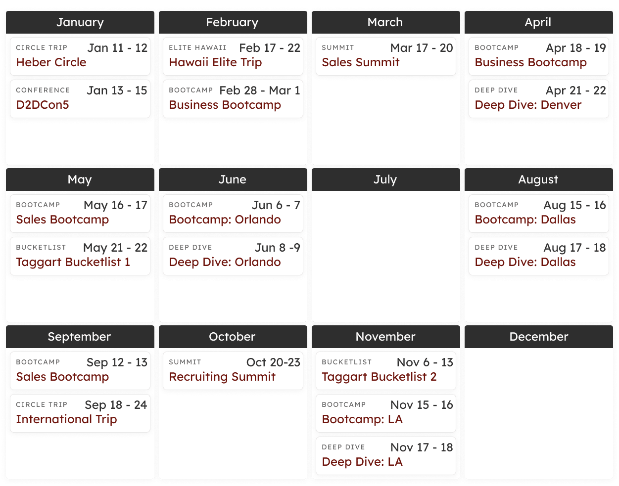 calendar
