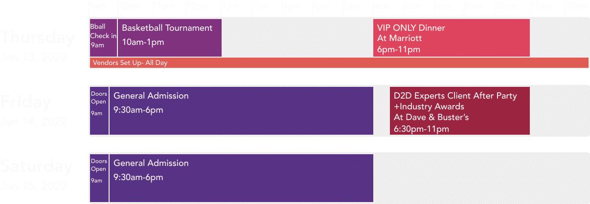 D2DCON Schedule