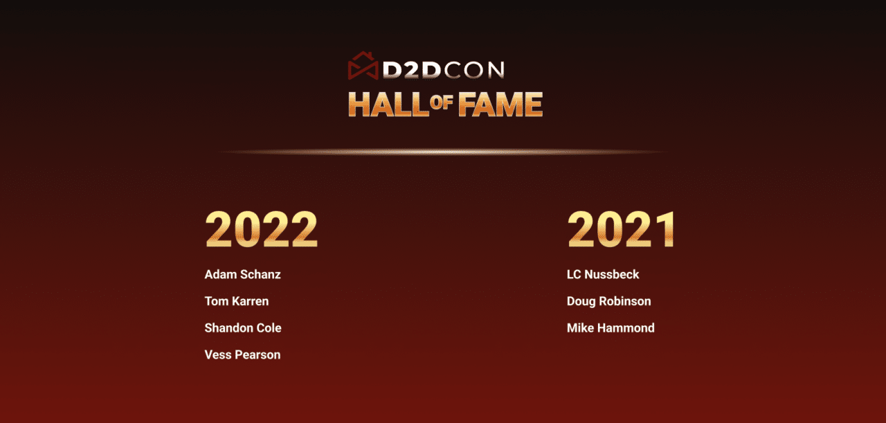 Hall Of Fame The D2D Experts