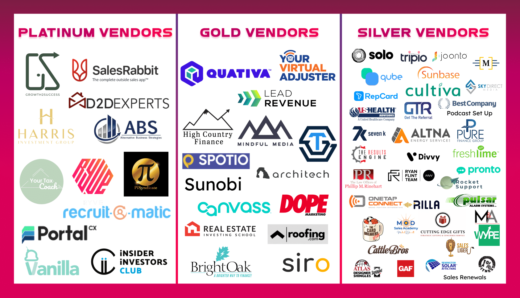 Vendors