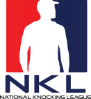 Silhouette of a person with a stylized design, set against a red and blue background, accompanied by the initials "nkcl.