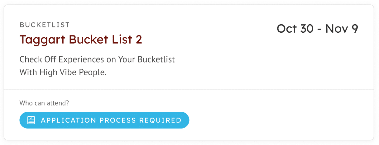 Taggart Bucketlist Mastermind