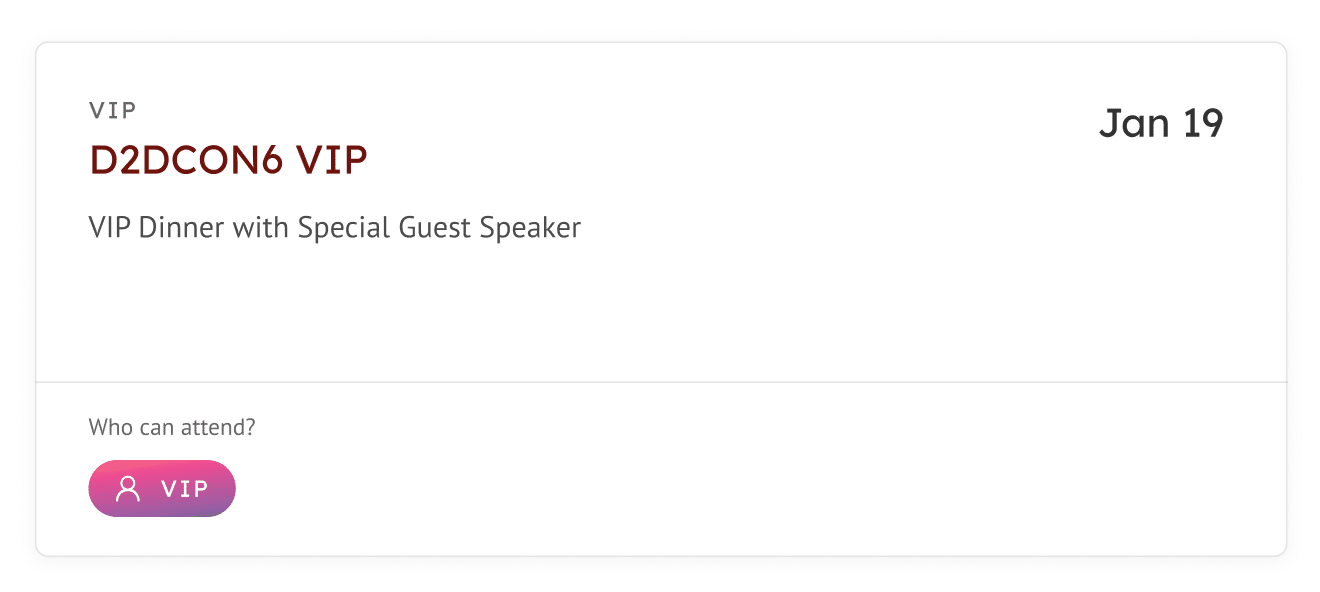 D2DCON6 VIP