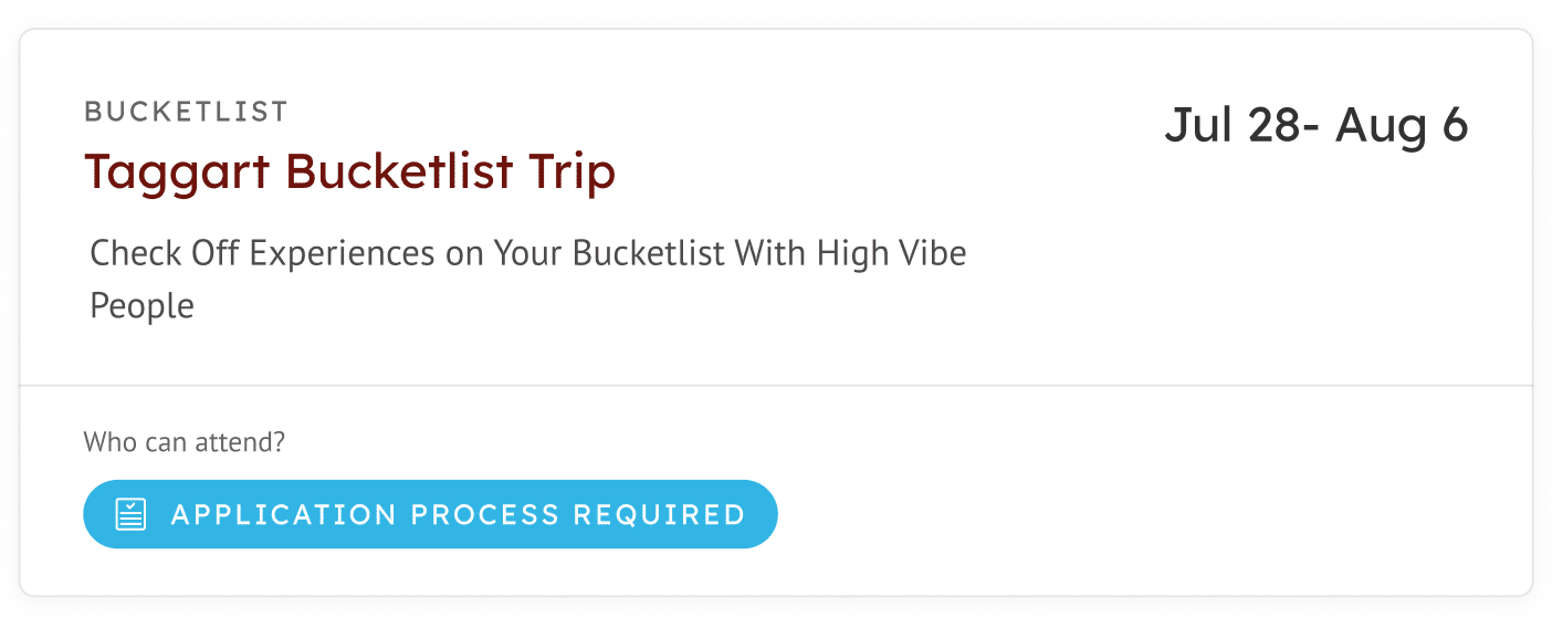 Taggart Bucketlist