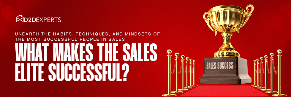 "Banner depicting the journey to sales mastery with The D2D Experts"