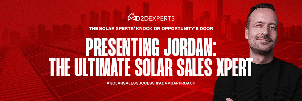 Introducing Jordan: the face of solar roofing sales excellence #solarsalessuccess #adamsapproach.