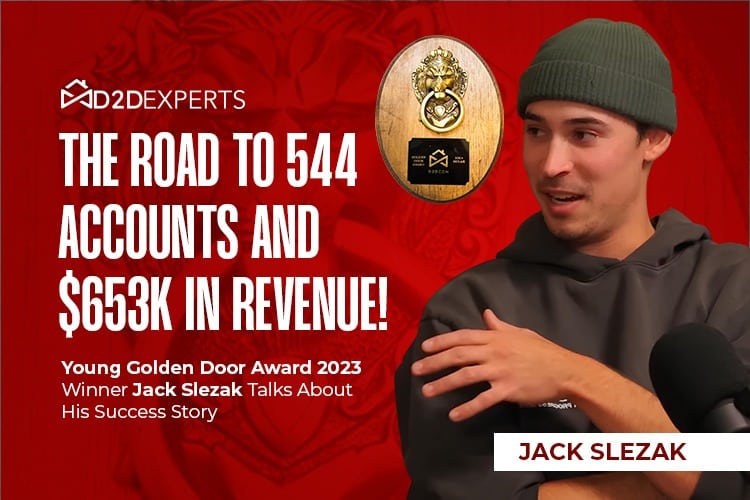 Jack Slezak's success journey: from launch to $63k in revenue by mastering the secrets of sales success and winning the Young Golden Door Award 2023!