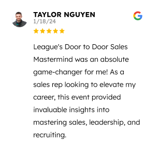 “a glowing five-star review by taylor nguyen highlighting the impact of an event named master's door, praising it for providing valuable insights into sales, leadership, and recruiting.”.